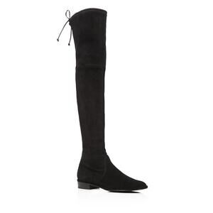Stuart Weitzman Lowland Stretch Suede Over The Knee Boots Round Toe Size 9.5 M